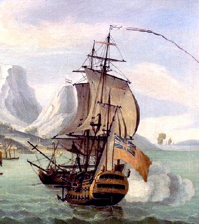 East Indiaman off Cape of Good Hope